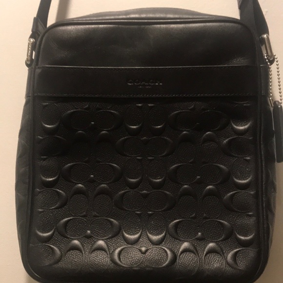 Men’s COACH LEATHER  satchel crossbody